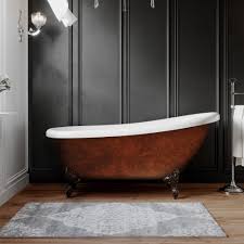 custom copper tub width polished surface