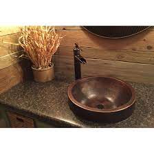 copper bathroom sinks drop in a counter
