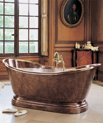 fired copper patina bathtub