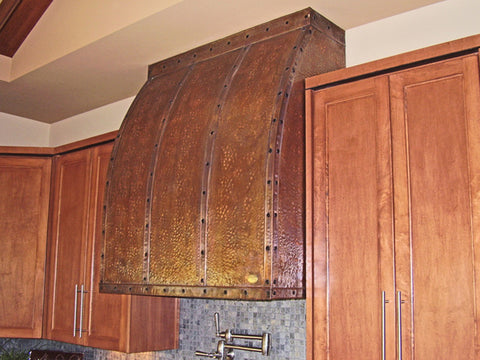 copper hood with straps