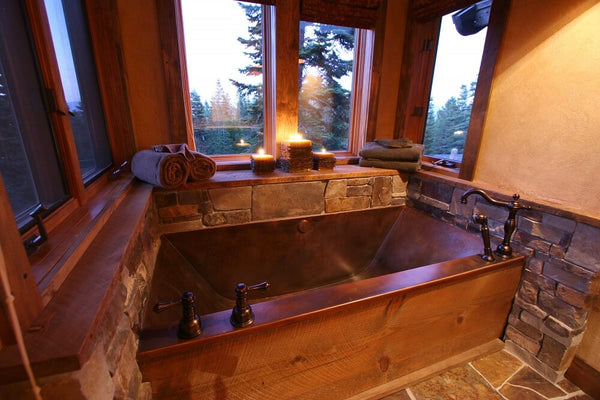 drop-in copper bathtub