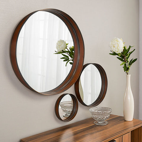 cupper mirrors decorating home interior