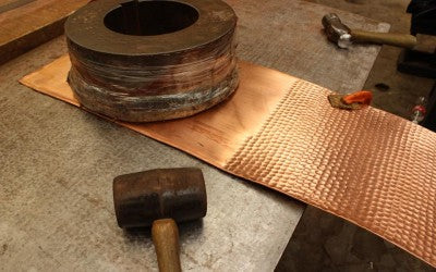 hand-hammered copper products