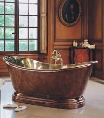 freestanding copper bathtub