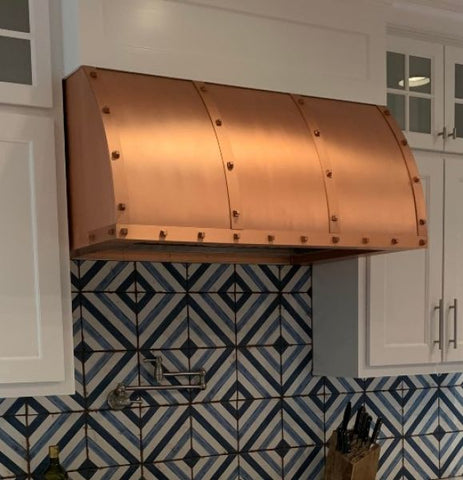 made to order kitchen copper range hood