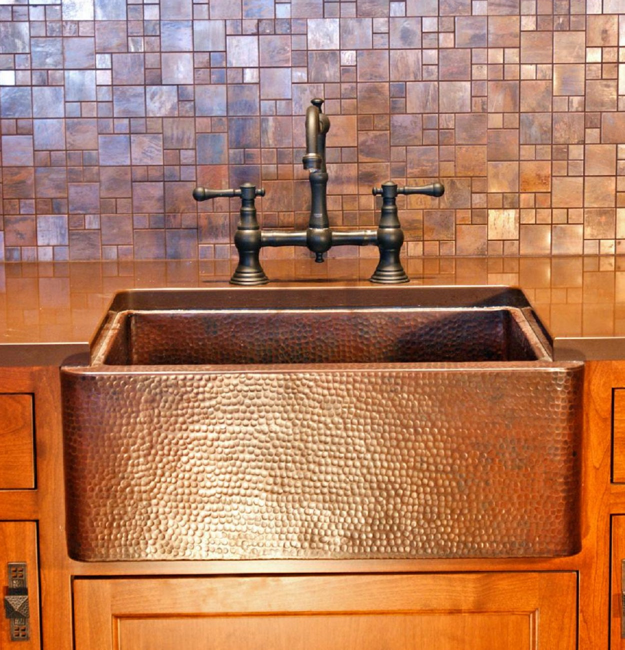 Small Copper Kitchen Sink Custom 