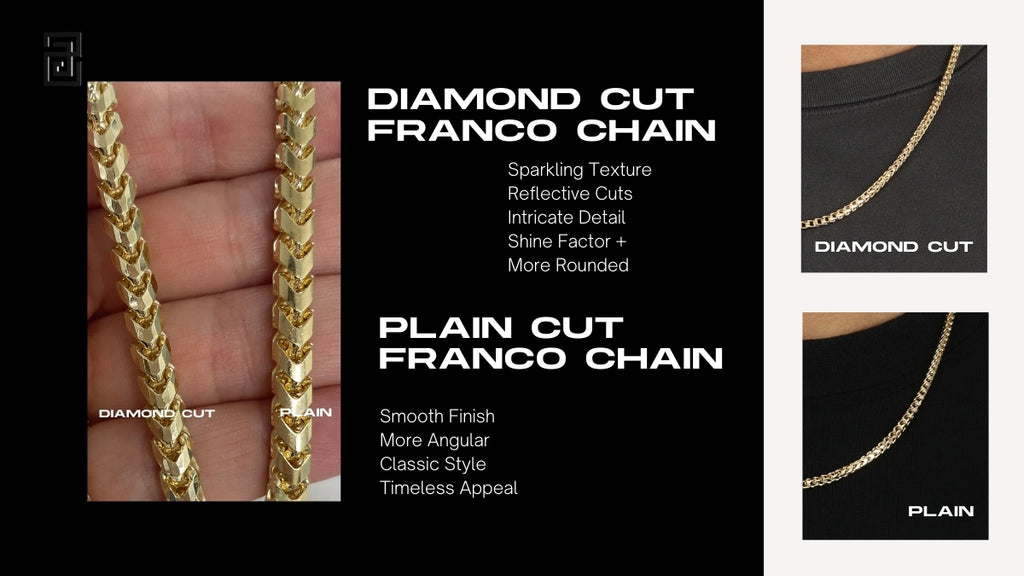 difference between diamond cut and plain franco