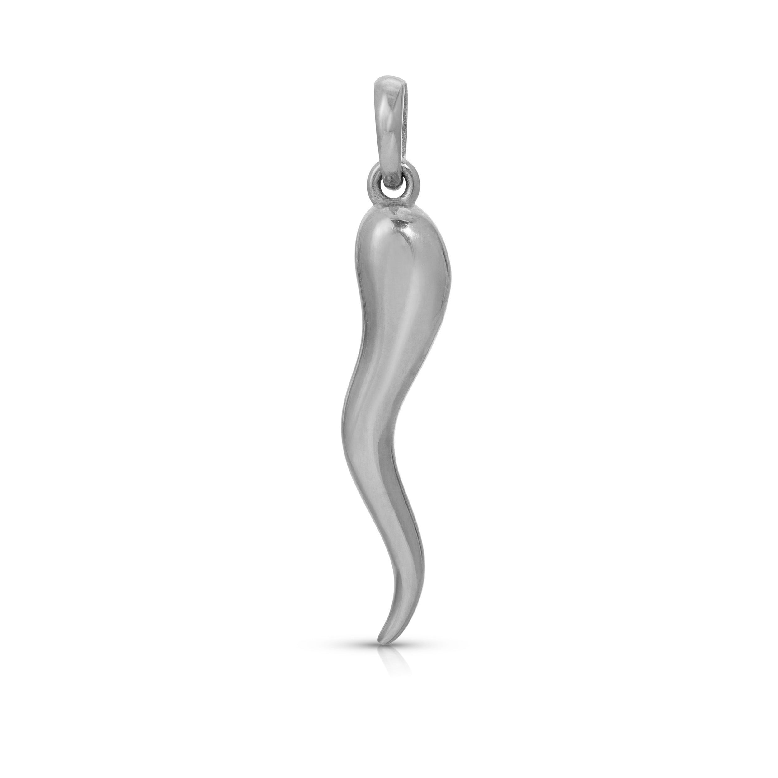 Italian Horn Necklace Sterling Silver Italian Horn Pendant - Etsy | Italian  horn necklace, Horn necklace, Horn pendant necklace