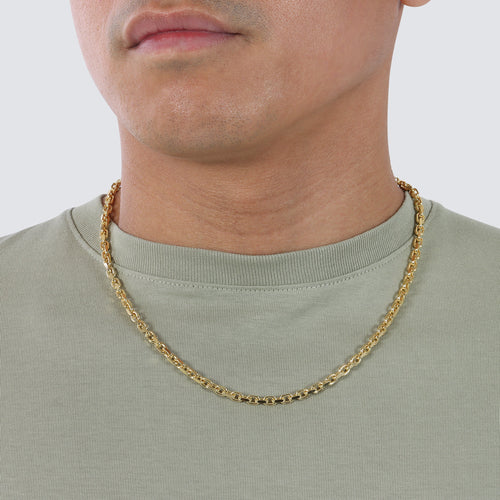 3.0MM Figaro Chain – Saints Gold Co.