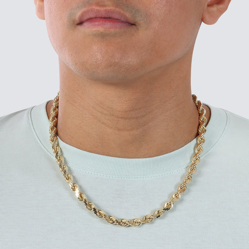 5.0MM Rope Chain (Diamond cut) – Saints Gold Co.