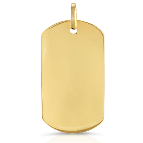 Dog Tag Pendant (Small) – Saints Gold Co.