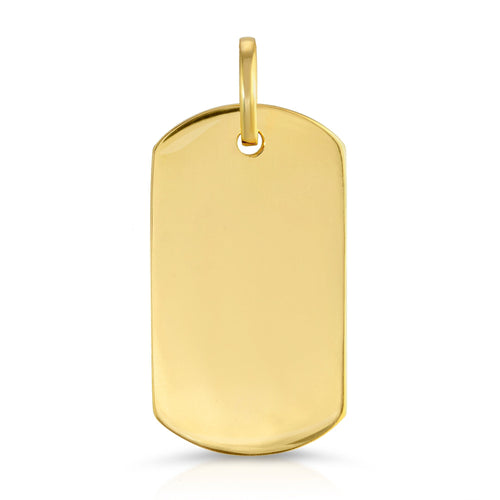 Dog Tag Pendant (Large) – Saints Gold Co.