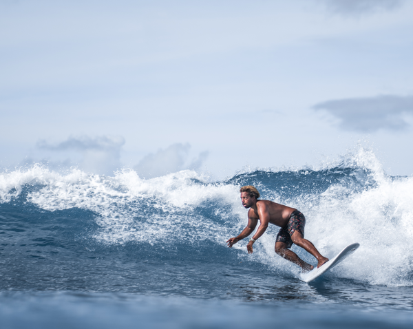 Black Man Surfing