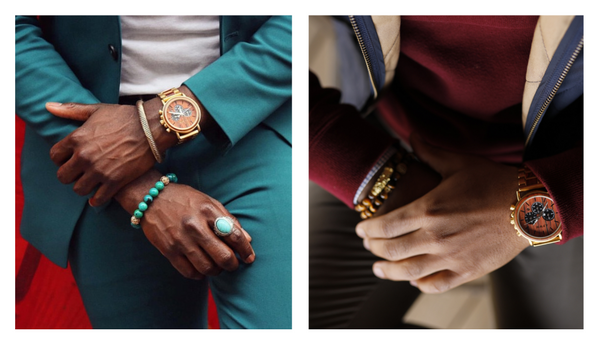 colors to wear with a gold watch