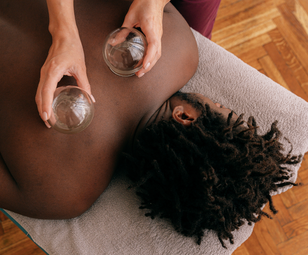 Black Male Getting A Massage