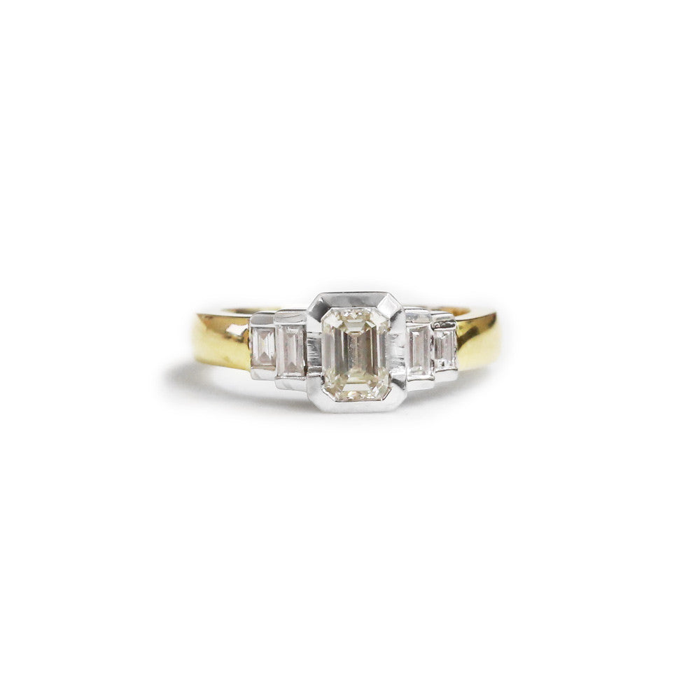 Love Armor 18K Two Tone Diamond Engagement Ring– KL Diamonds