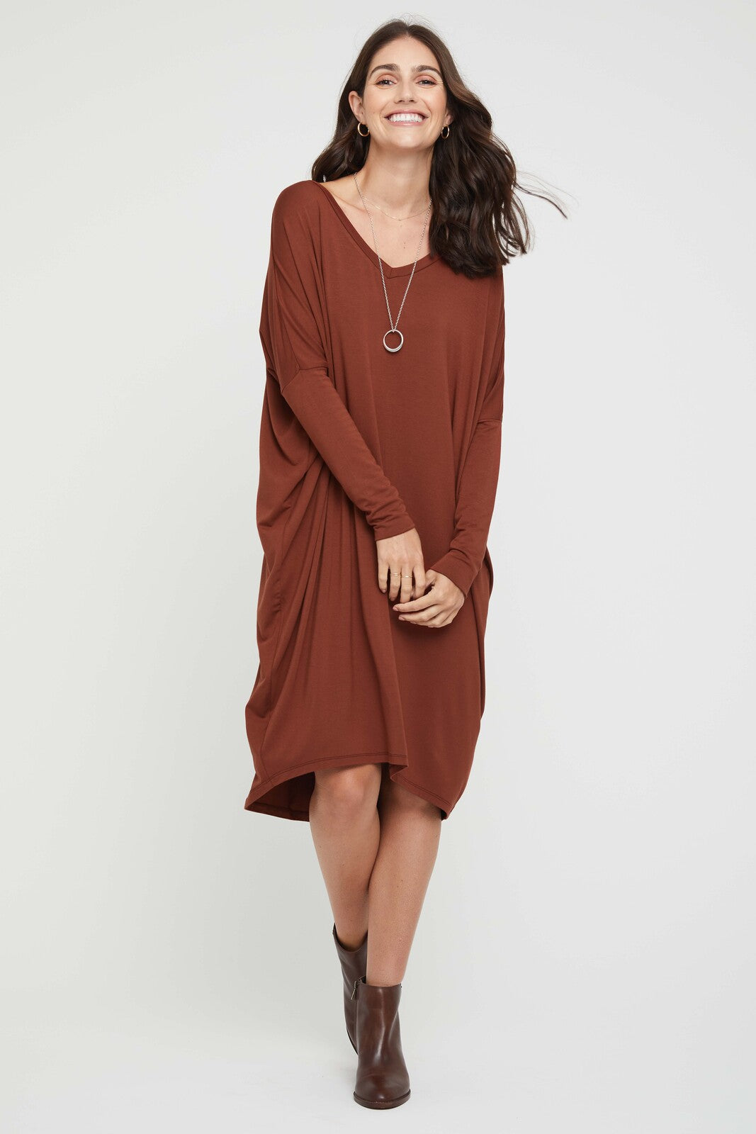 Catherine Dress in Smoked Paprika by Bamboo Body