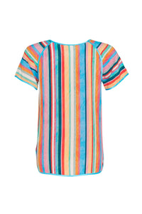 Madly-Sweetly-Line-in-The-Sand-Tee-Stripe-Multi-MS766L-Back View_1200px