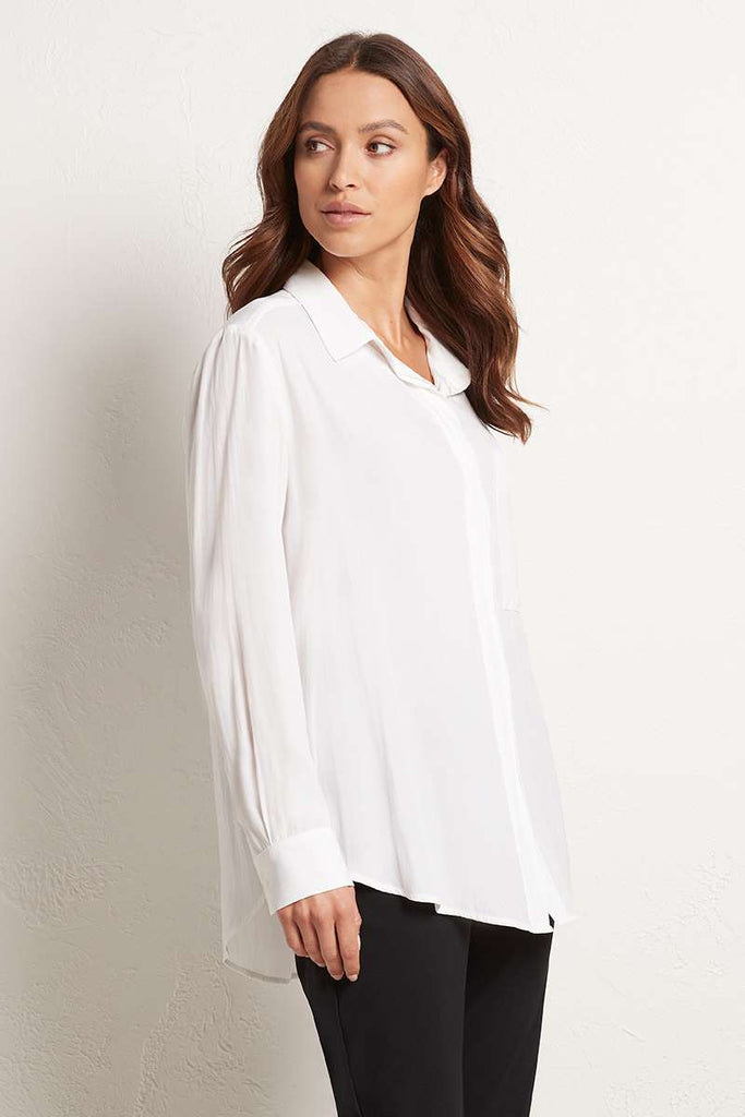 Mela Purdie Single Pocket Shirt in White F67 7741 | Weekends