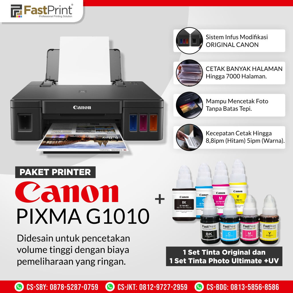 Canon Pixma G1010 Refillable Ink Tank Printer Price I 8719