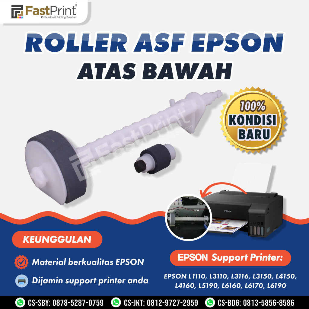 Asf Roller Atas Bawah Sparepart Penarik Kertas Printer Epson L1110 L31 Fast Print Indonesia 1847