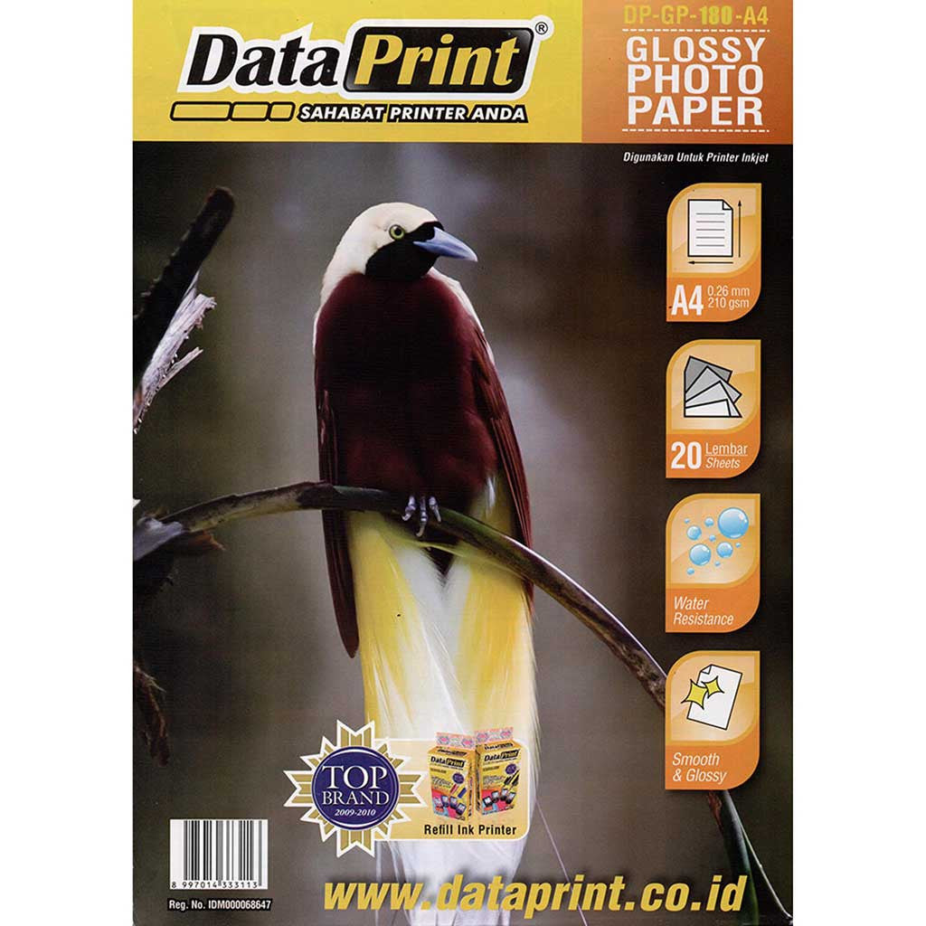 Kertas Glossy Photo Paper Data Print Ukuran A4 – Fast 