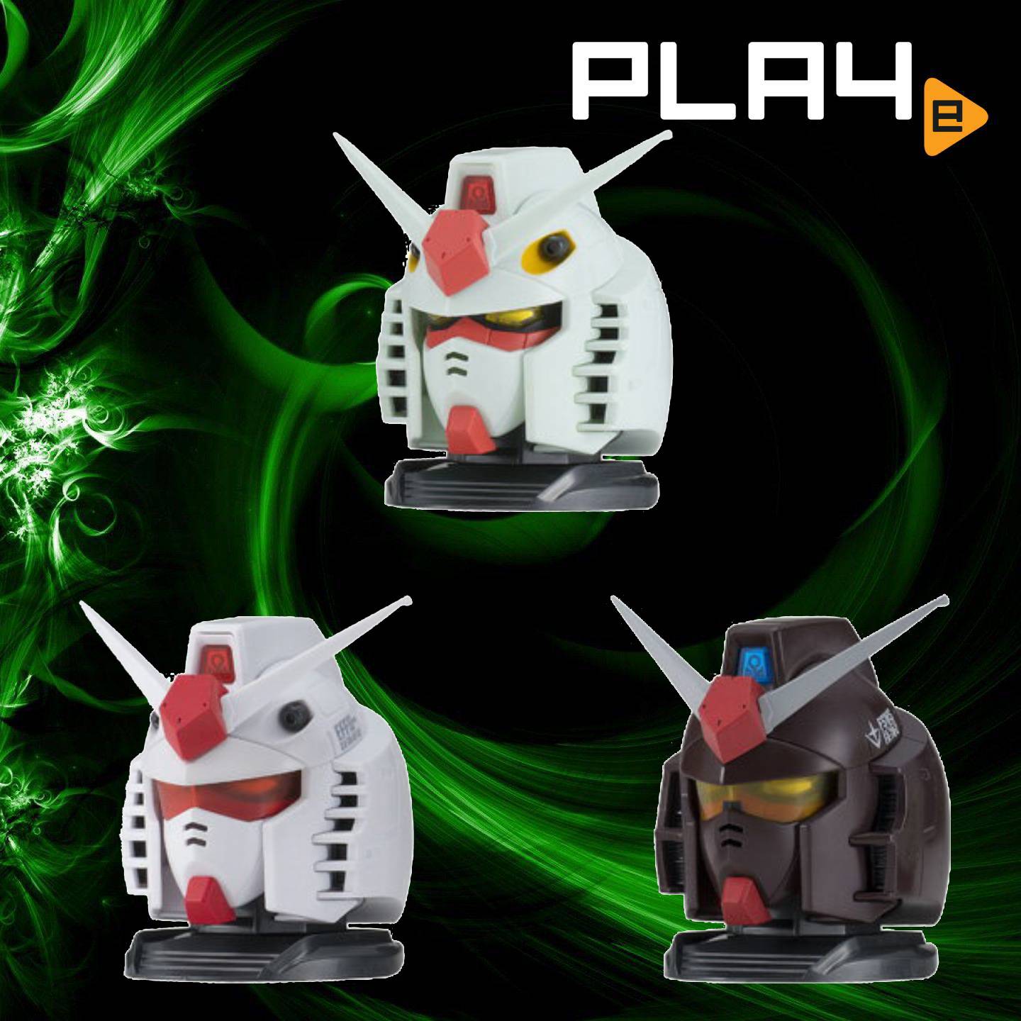 Exceed Model Gundam Head Vol 2 Set Of 3 Playe