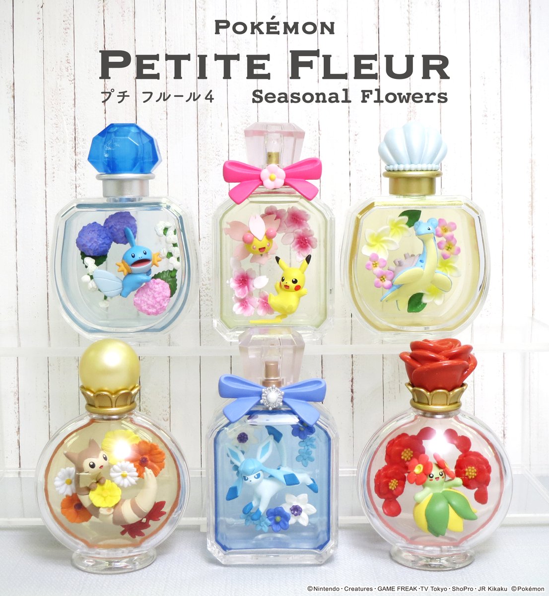 Re Ment Pokemon Petit Fleur Seasonal Flowers Set Of 6 Playe