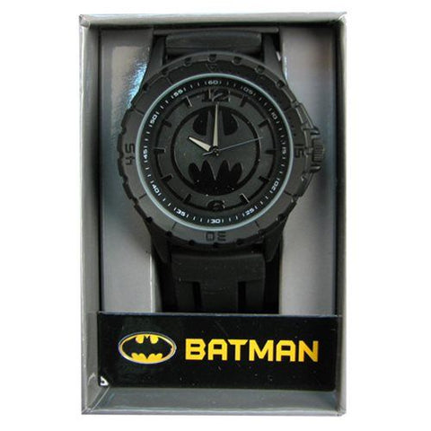 Batman Black Logo Rubber Strap Watch | PLAYe