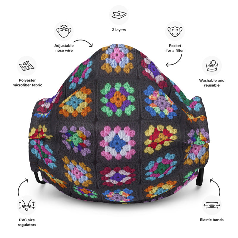 Kaleidoscope' Classic Granny Print Fabric Mask – Snapdragon Brand