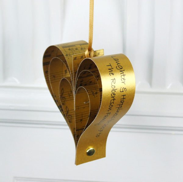  Golden  Wedding  Anniversary  Gift Personalised Gold  Heart 