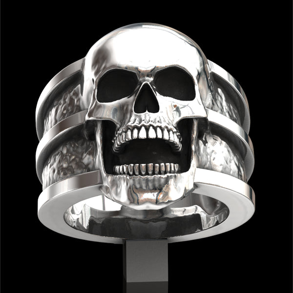 Screaming skull ring – John Patrick Jewellery