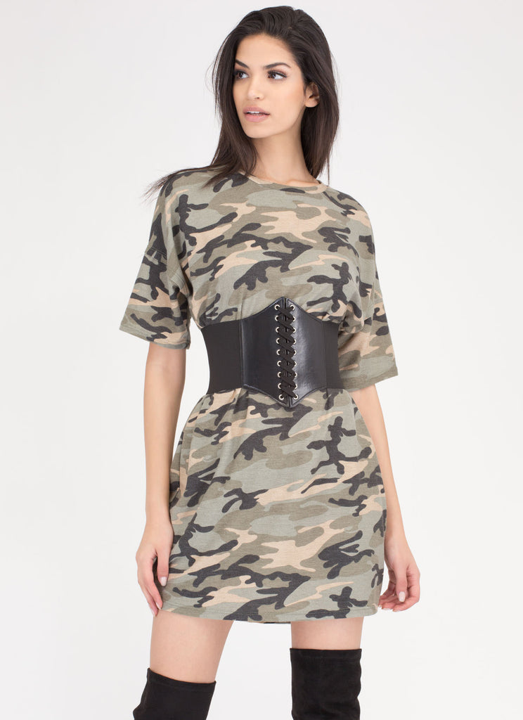 military shirt dress