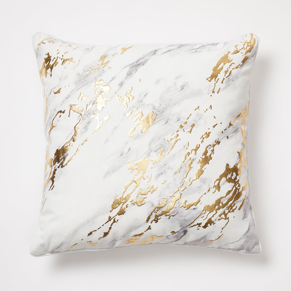 Metallic Marble Pillow - Dorm Pillows 