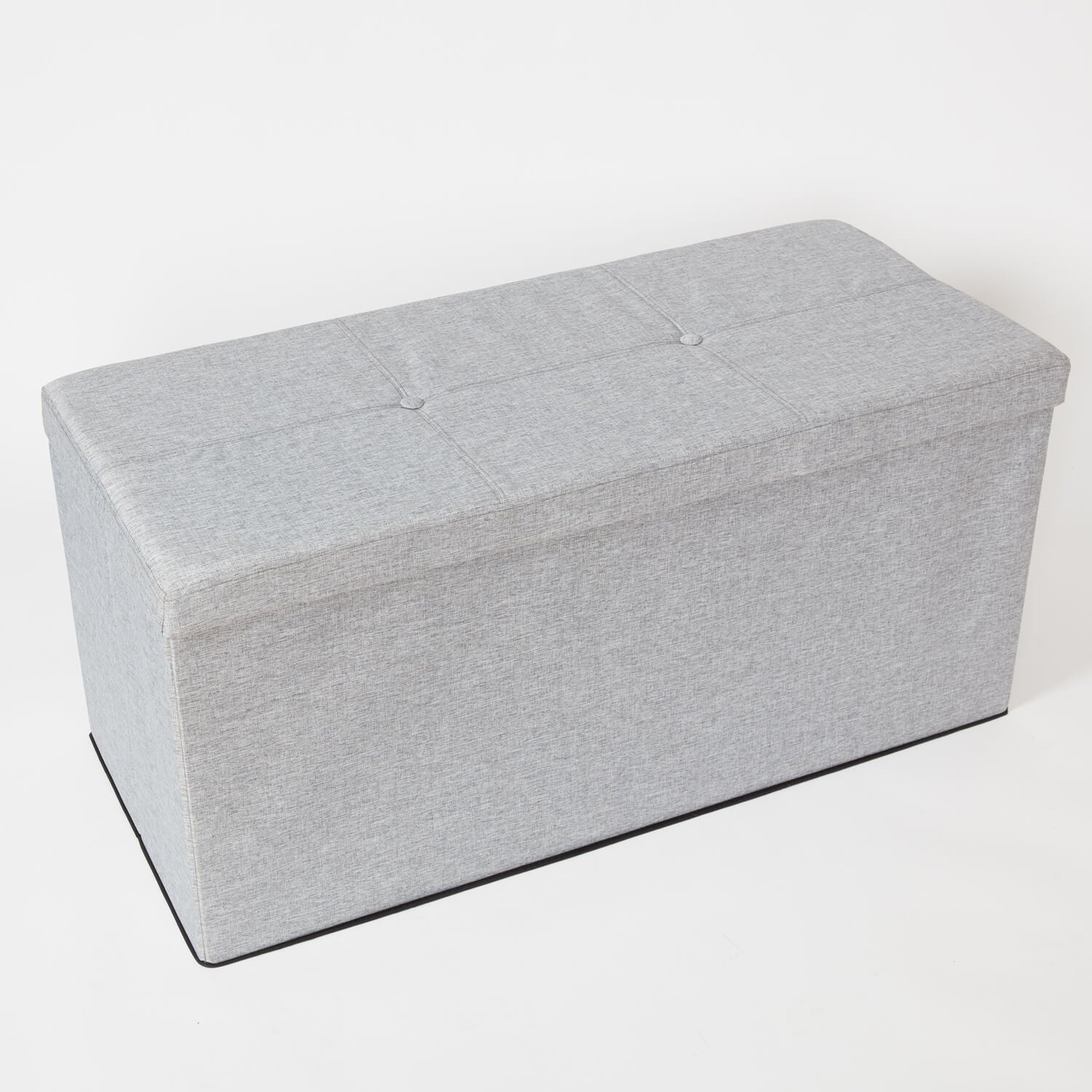 Oversized Collapsible Ottoman with Tray Top | Storage