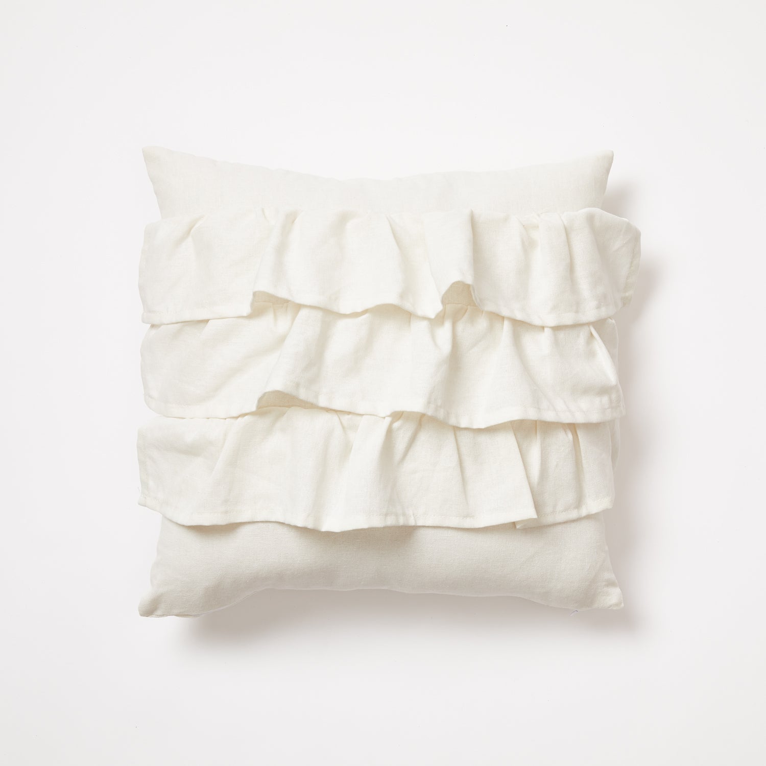 Bella Ruffle Pillow - White | Bedding