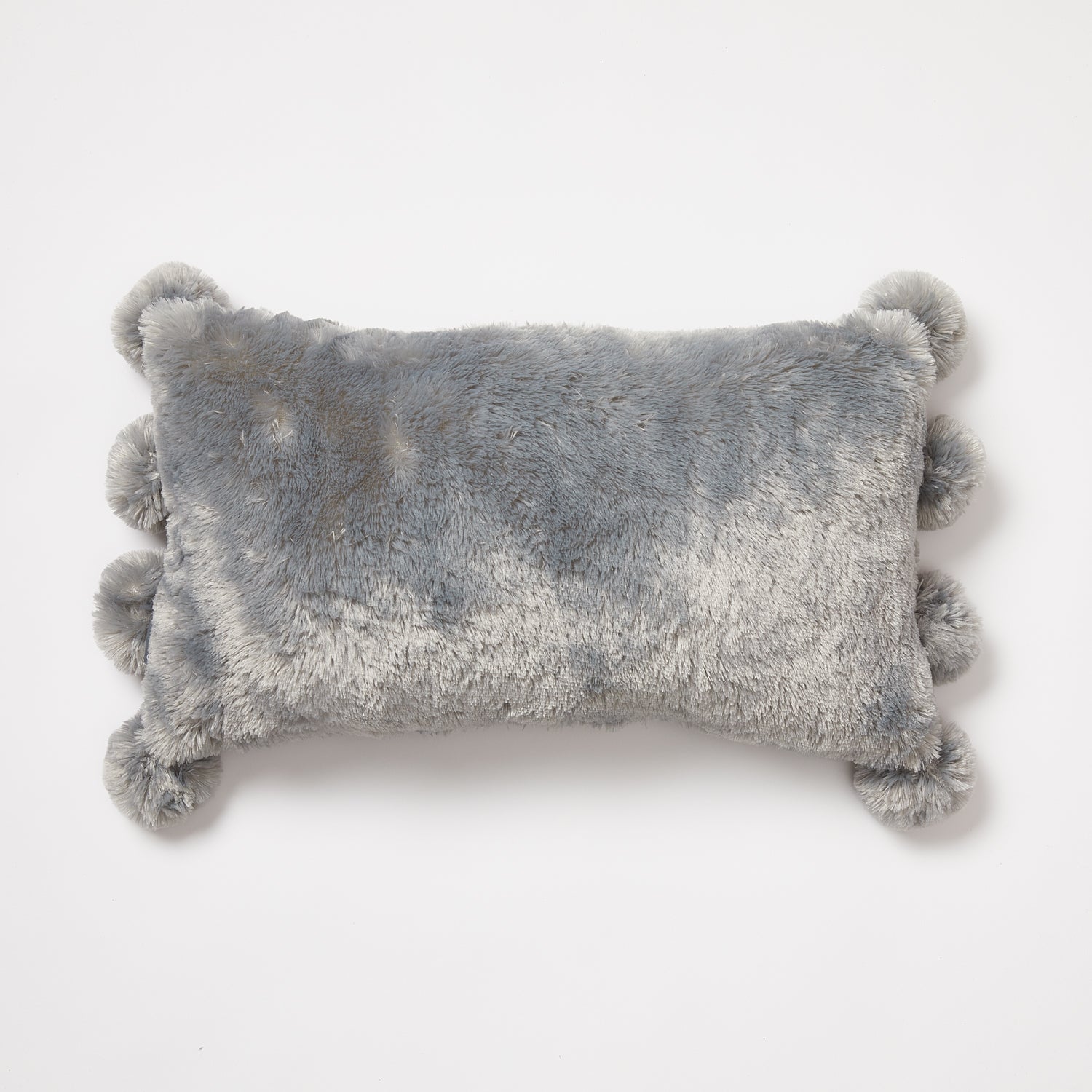 Super Soft Pom Pom Pillow - Grey | Bedding