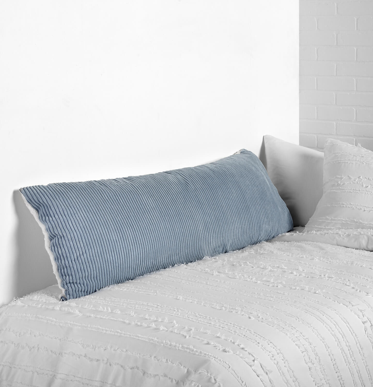 Cozy Cord Body Pillow Cover - Light Blue | Bedding