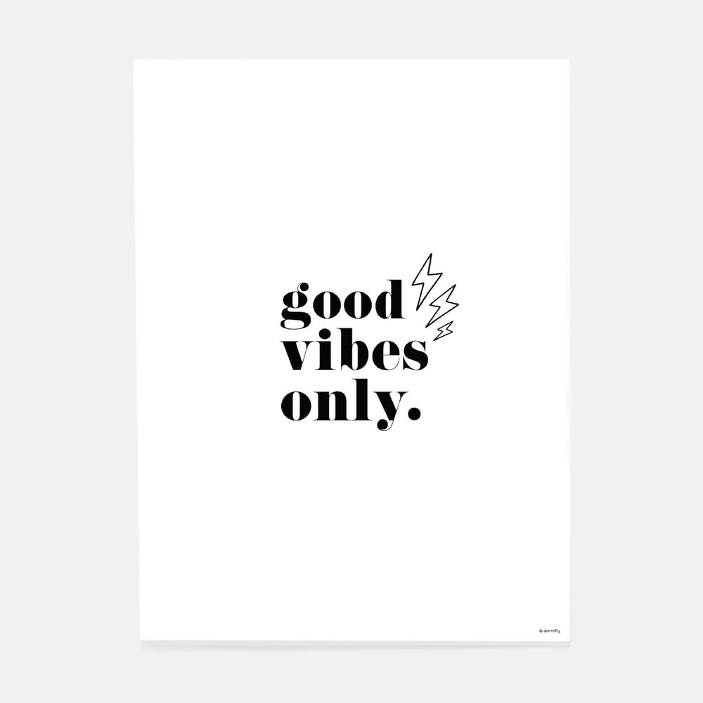 Good Vibes Only Print By Sonja Hirvinen Dormify