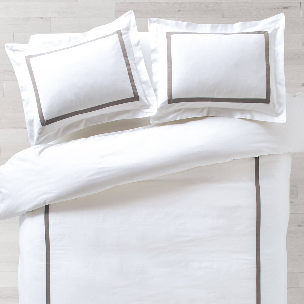 London Hotel White Duvet Cover Set Full Queen Dorm Bedding Dormify