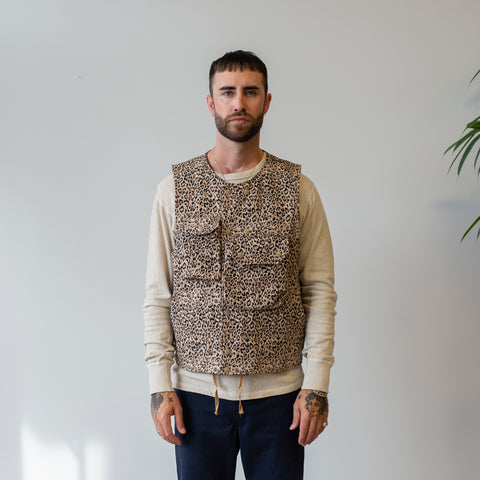 Engineered Garments Leopard Explorer vest
