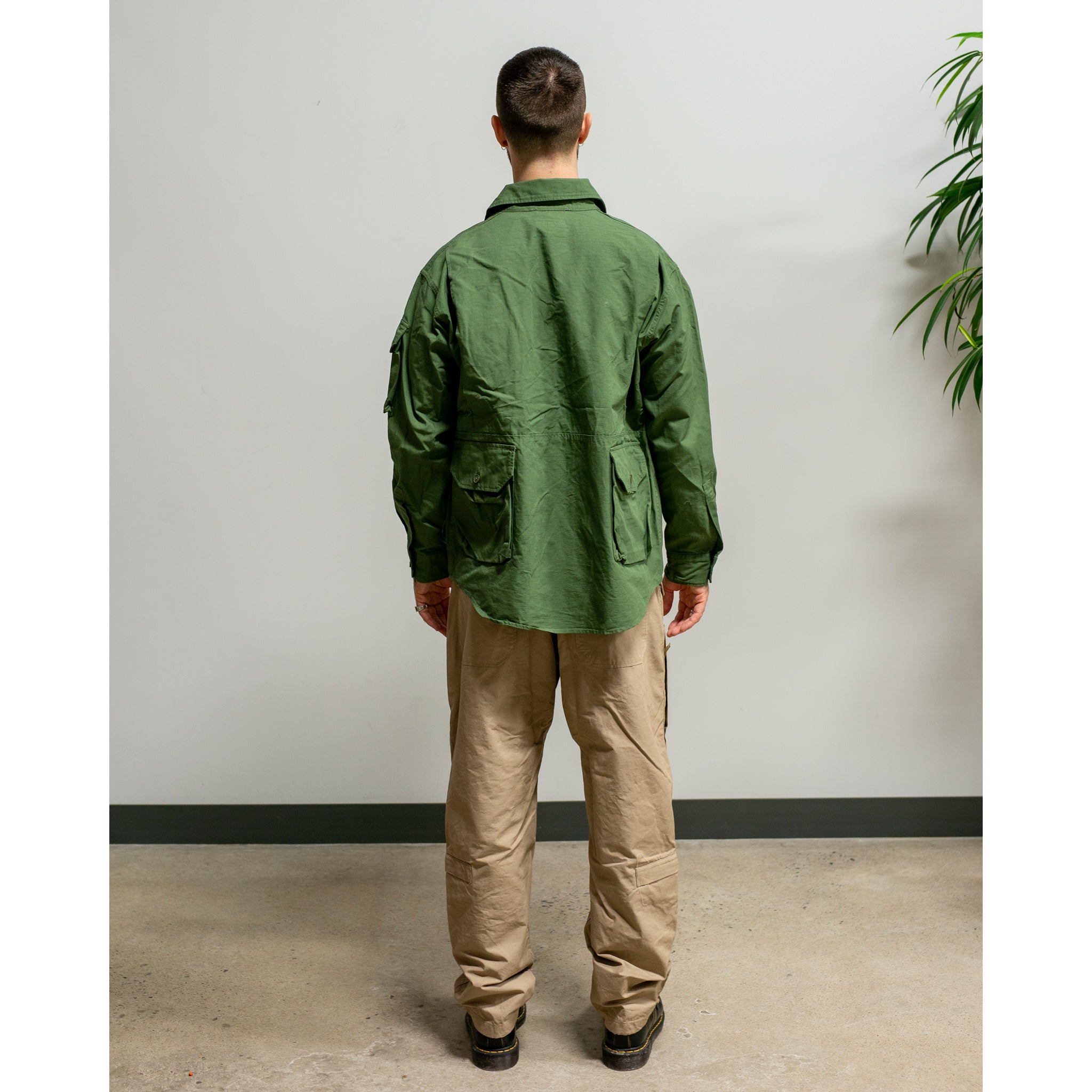 Engineered Garments Explorer Shirt Jacket Olive Cotton Ripstop