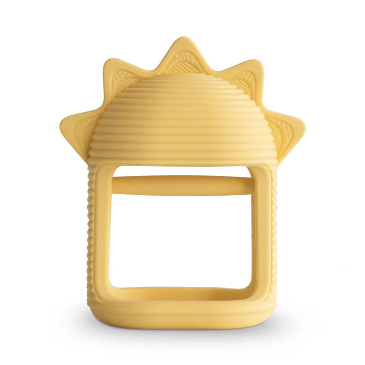 No-Drop Teether Infant Western Outfit use a cloth to wipe