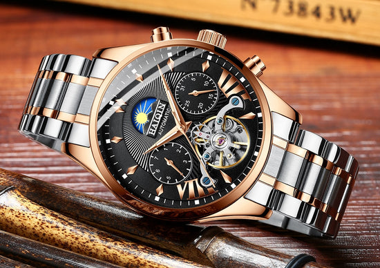 HAIQIN Official HQ 8509 Luxury Stainless Steel Mechanical