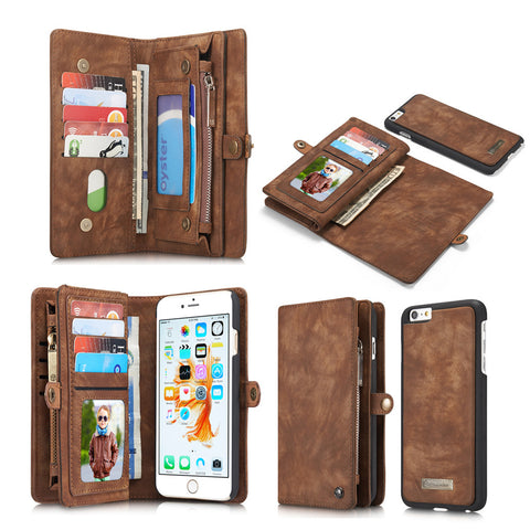 groot verstoring of Two Layer Flip Leather Case with Wallet and Stand for iPhone 6, 6 Plus –  Titanwise