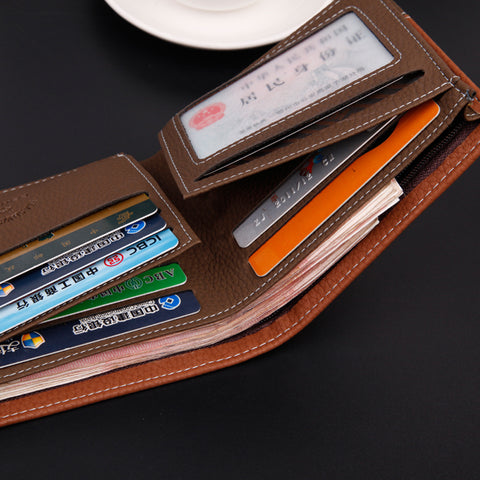 FlashyGram Compact Leather Male Wallet – Titanwise