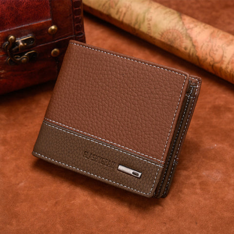 FlashyGram Compact Leather Male Wallet – Titanwise