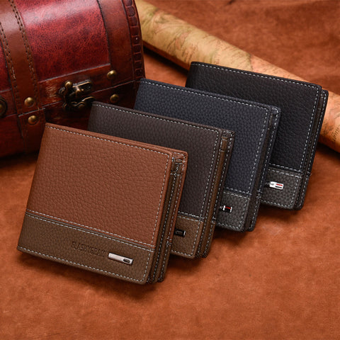 FlashyGram Compact Leather Male Wallet – Titanwise