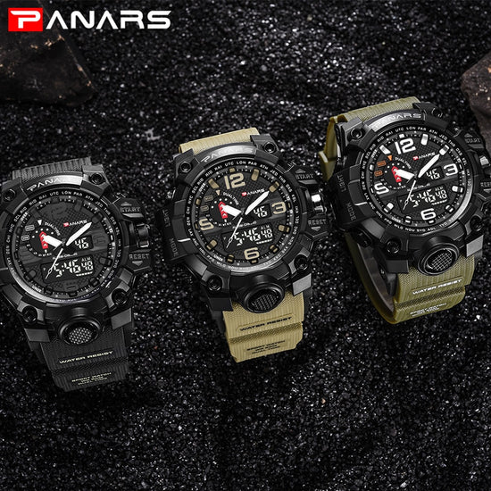 PANARS Rugged Outdoor Military Sports Series Watch - 50 Metres Water R –  Titanwise