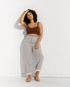 Wide Leg Pants Organic Cotton | Natural Waffle – Soluna Collective